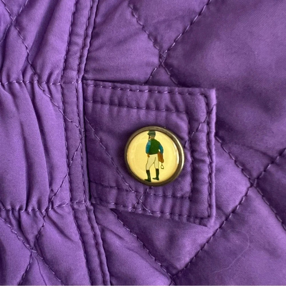 Jack Murphy Quilted 12 Purple Field Coat Country Outdoor Barn Jacket Equestrian - Picture 9 of 16